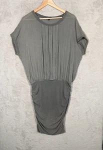 Standard James Perse Ruched  Midi Dress  Womens 3 Gray  Ruched - Picture 1 of 9