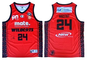 Signed 2024-25 Jesse Wagstaff Perth Wildcats Game-Worn Basketball Jersey NBL COA - Picture 1 of 14