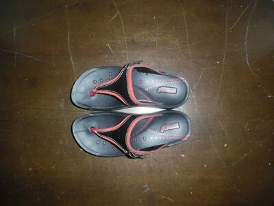  AEROSOFT Original Comfort Shoes Women's Size 38 red/black Thong Sandals - Image 1 of 4