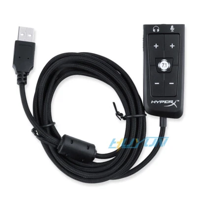 HyperX Cloud II DSP 3.5mm TO USB Sound Card 7.1 Surround Sound PC/PS4/XBOX AMP - Image 1 of 4