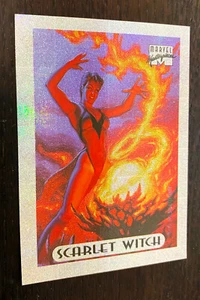 1994 MARVEL MASTERPIECES Trading Cards -- Scarlet Witch HOLOFOIL #7 (von 10) - Bild 1 von 2