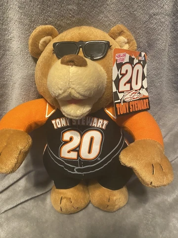 Tony Stewart #20 Home Depot Plush Teddy Bear Joe Gibbs Racing Sugar Loaf NWT Cover