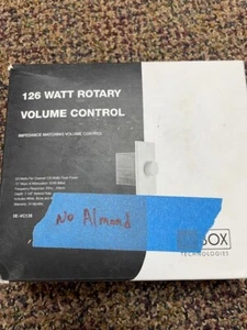 126 WATT ROTARY VOLUME CONTROL WBOX  OE-VC126  WHITE, BONE, ALMOND - Picture 1 of 1