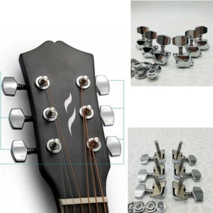 Profession Guitar String Chrome 6 Tuners Machine Heads Tuning Pegs Keys Set 3R3L - Picture 1 of 5