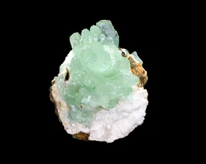 Natural green APOPHYLLITE Stilbite Heulandite Minerals India #I 808 - Picture 1 of 12