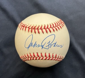 JOHNNY PODRES SIGNED AUTOGRAPHED BASEBALL DODGERS ONLB 1955 WS MVP 4X CHAMP - Picture 1 of 2