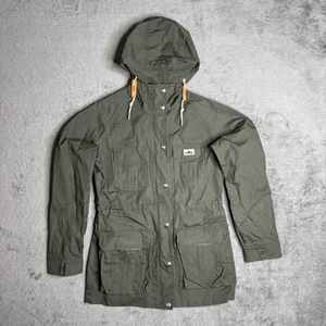 Penfield Hudson Wax Jacket Coat Womens S Army Green Hooded Outdoor Hiking - Picture 1 of 11