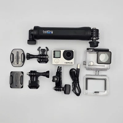 GoPro HERO4 Silver with  Waterproof Case And Adjustable Stick— TESTED  - Image 1 of 4
