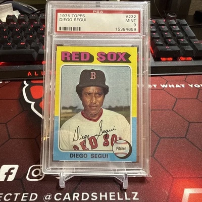 1975 TOPPS #232 DIEGO SEGUI RED SOX PSA 9 - Image 1 of 2