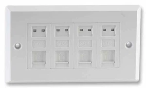 PRO SIGNAL - Plaque de protection RJ45 à 4 ports - Afbeelding 1 van 1