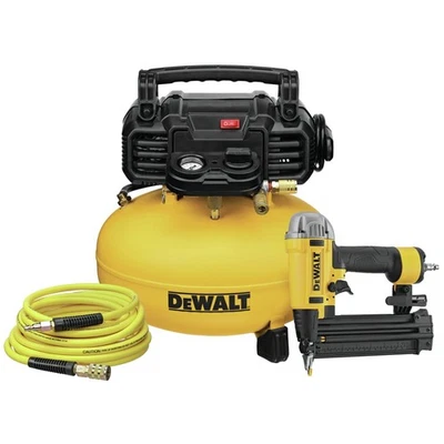 DEWALT DWFP1KITR 18 ga Brad Nailer & 6 加仑 空气压缩机认证翻新 — 第 1/4 张图片
