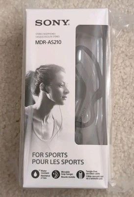 NEW Sony MDR-AS210 Stereo Headphones for Sports - Image 1 of 4