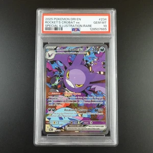 PSA 10 Team Rocket's Crobat ex 234/182 Pokemon Destined Rivals Full Art Graded - Bild 1 von 7