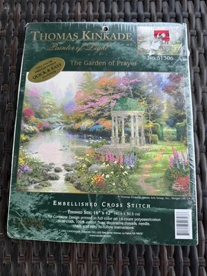 Candamar Designs Cross Stitch Thomas Kinkade The Garden Of Prayer New CS1 - Image 1 of 2