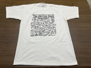 VTG "The Old First Ward" Newark, New Jersey White T-Shirt - JERZEES - Large - Picture 1 of 3