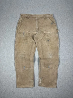 Carhartt - 1990's Sun Faded Distressed Double Knee Carpenter Pants - Imagen 1 de 4