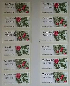 2014 - POST & GO - WINTER GREENERY COLLECTOR STRIPS FROM WINCOR MACHINE - Picture 1 of 3