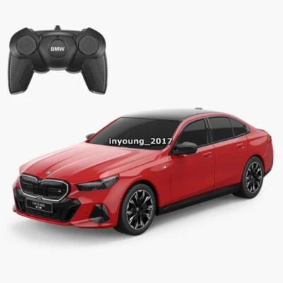 1:24 BMW Remote Control Car 2.4GHz BMW i5 M60 RC Car Model Toy Cars for Boys Red - Image 1 of 4