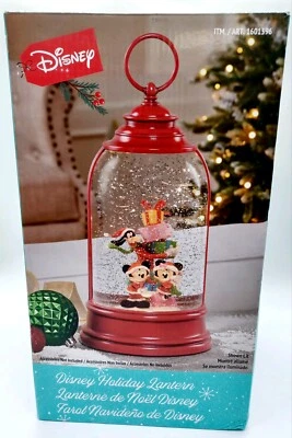 Disney Holiday Navidad Linterna Ilumina Globo de Nieve Mickey Minnie Goofy 2023 Foto 1 de 4