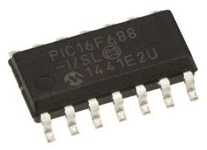 2 x Microchip PIC16F688-I/SL 8bit Microcontrollore 20MHz 4096x14 Parole 256B Flash - Foto 1 di 1