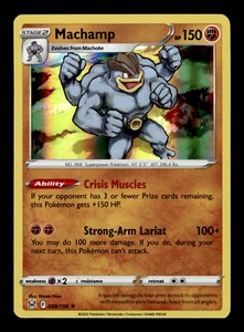 Pokemon TCG: Schwert & Schild - Sammelkarte Verlorener Ursprung - Machamp - 088/196 Holo - Bild 1 von 2
