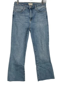 L Agence Damenjeans mit geschlossenem Reißverschluss 5 Taschen leicht gewaschen blau gerades Bein Gr. 28 neu ohne Etikett - Bild 1 von 4