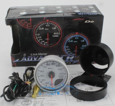 White Face Def 60mm 2.36in Advance CR Water Coolant Temperature Gauge - Image 1 of 3