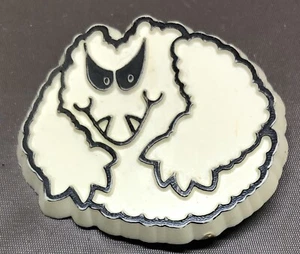 Vintage Hallmark Glow In The Dark Ghost Button - Picture 1 of 3