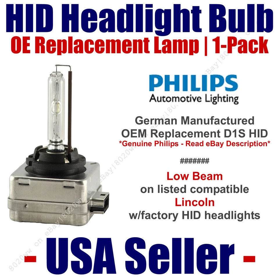 Faro OE HID haz bajo GENUINO alemán - se adapta a Select Lincoln - D1S Foto 1 de 1