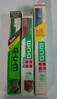 Lot Of 3 Vintage Butler G.U.M. Toothbrushes Brand New 411 Reg & 411 431 Soft