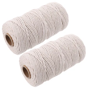 2 Rolls Baking and Cooking Cotton Rope Twine Kitchen for Roasting - Picture 1 of 12