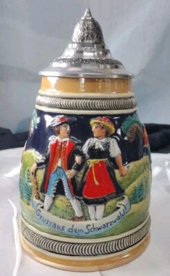 Cerveza alemana Stein Grussaus dem Schwarzwald Saludos desde la Selva Negra de colección  Foto 1 de 4