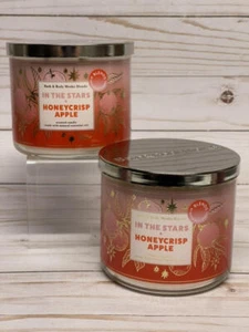 x2 Bath & Body Works In The Stars & Honeycrisp Apple Blends 3-Wick Candl - Picture 1 of 3