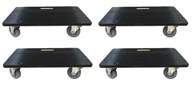 4x TRANSPORTROLLER 600X400 MM 500KG TRAGKRAFT ROLLBRETT MÖBELROLLER - Bild 1 von 4