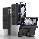 For Samsung Galaxy Z Fold 4 3 5G Magnetic Hinge Screen Protector Pen Holder Case