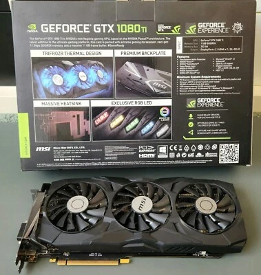 MSI GEFORCE GTX 1080 TI DUKE 11G OC GRAPHICS CARD | 11GB GDDR5X - Image 1 of 3