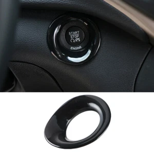 Car Engine Start Stop Button Cover Trim Ring for Jeep Cherokee 2014-2019 Black - Picture 1 of 6