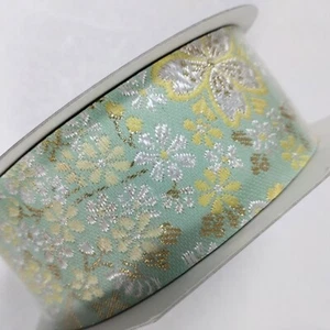 15.75feet Gift Wrapping Ribbon High-End Japanese Kimono Pattern Tokyo Ribbon - Picture 1 of 42