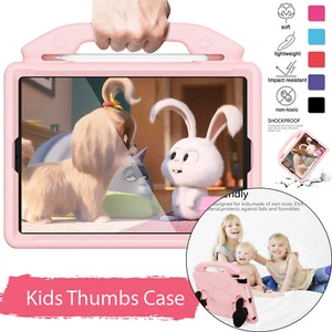 Kids Handle Shockproof Stand Case For iPad 5/6th 7th 8th 9th 10th 11th Gen & A16 - Picture 1 of 52