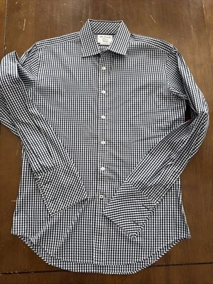 Camisa TM Lewin John Francomb Classics Hombre’s 16 Mediana Completamente Ajustada Puño Francés Foto 1 de 4
