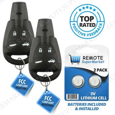 2 Replacement for Saab 2003-2009 9-3 9.3 2003-2007 9-5 9.5 Remote Car Key Fob - Image 1 of 4