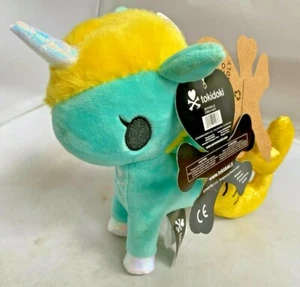 Tokidoki 7.5" Aurora NUEVO CON ETIQUETAS Mermicorno azul brillante cola amarilla - Imagen 1 de 4