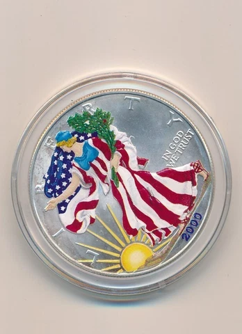 2000 Pure Silver Dollar Coin American Silver Coin Eagle Dollar Cover