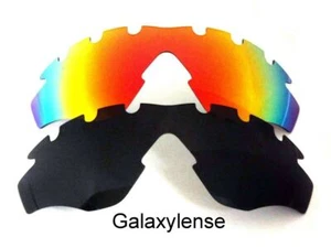 Galaxy Ersatzgläser Für Oakley M2 Rahmen Belüftet Schwarz/Rot Sonnenbrille - Picture 1 of 6