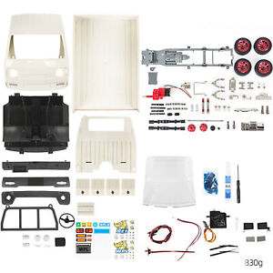 Metal D12KS Kit Silver/White DIY Assembly for RC truck Simulation Accessories