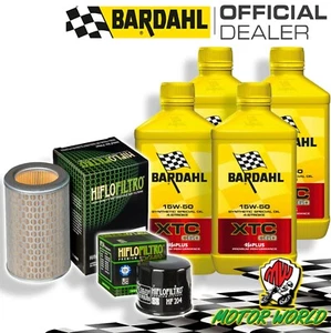 TAGLIANDO 4L BARDAHL XTC 15W50 + FILTRI HIFLO HONDA CBF 600 2004 2005 2006 2007 - Foto 1 di 1