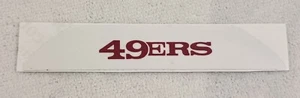 San Francisco 49ers bumper decal for full size football helmet VSR4 - Picture 1 of 1