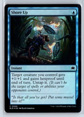 (4x) FOIL Shore Up Bloomburrow Common – MTG Magic the Gathering Card - Image 1 of 2