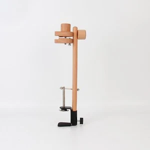 Embroidery Frame Lap Stand Adjustable 360 Degree Rotation Wood Cross Sttich Rack - Picture 1 of 8