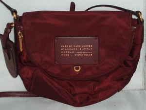 MARC by MARC JACOBS STANDARD SUPPLY Small Crossbody WORKWEAR Burgundy NYLON Bag - Picture 1 of 9